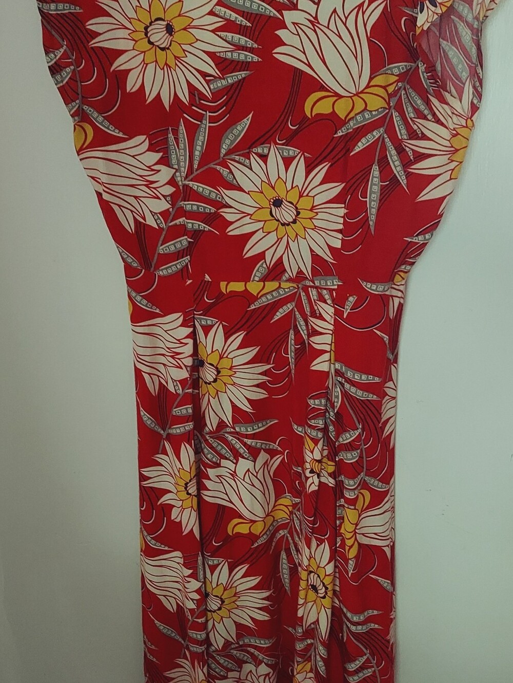 Trashy Diva Red Waterlilies Day Dress - Picture 3 of 6